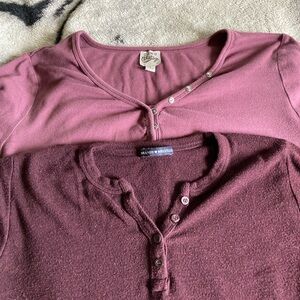 *Sold* Brandy henley shirts bundle